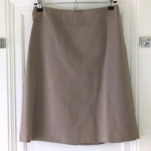 BR Banana Republic taupe a-line skirt